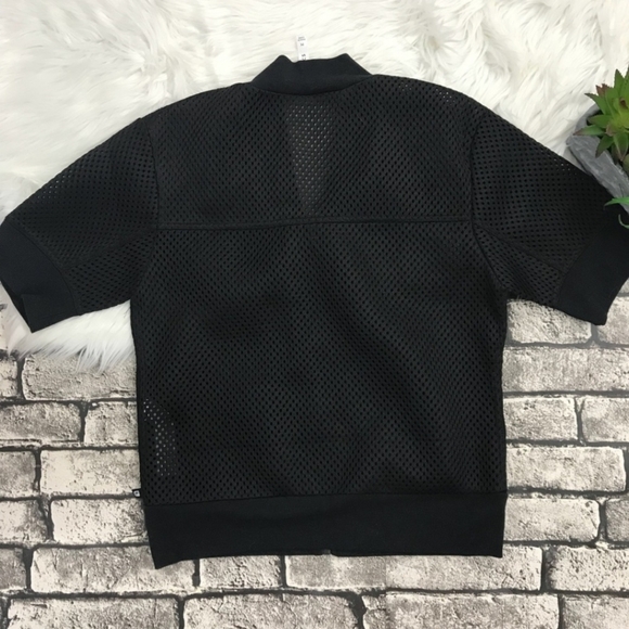 Fabletics Mesh Workout Zip Up ShortSleeve Hoodie - Picture 3 of 5